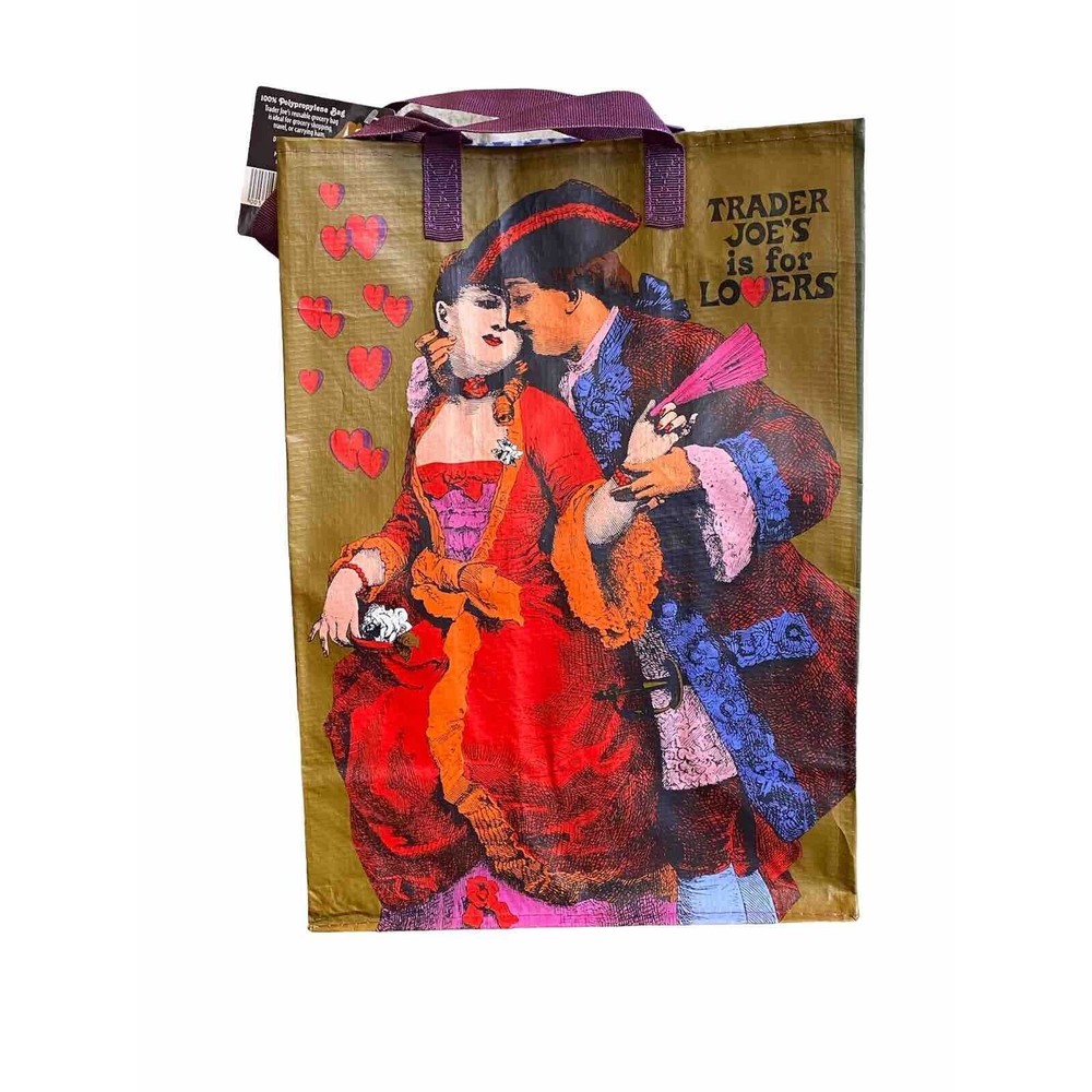 Trader Joe’s Bag VIRGINIA Purple! Reusable NEW Grocery Shopping Ships Fast